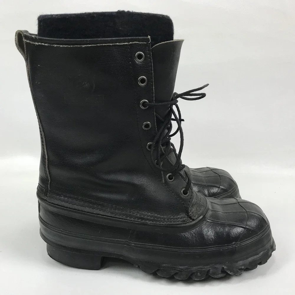 Lacrosse Outdoorsman Steel Shank Mens Size‎ 7 Waterproof Boots Work Hiking Black